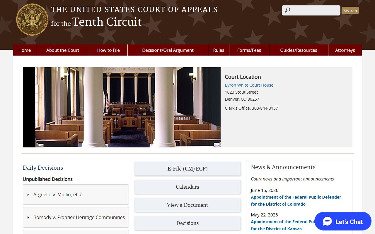 U.S. Court of Appeals Tenth Circuit and Murray County probate appeal path
