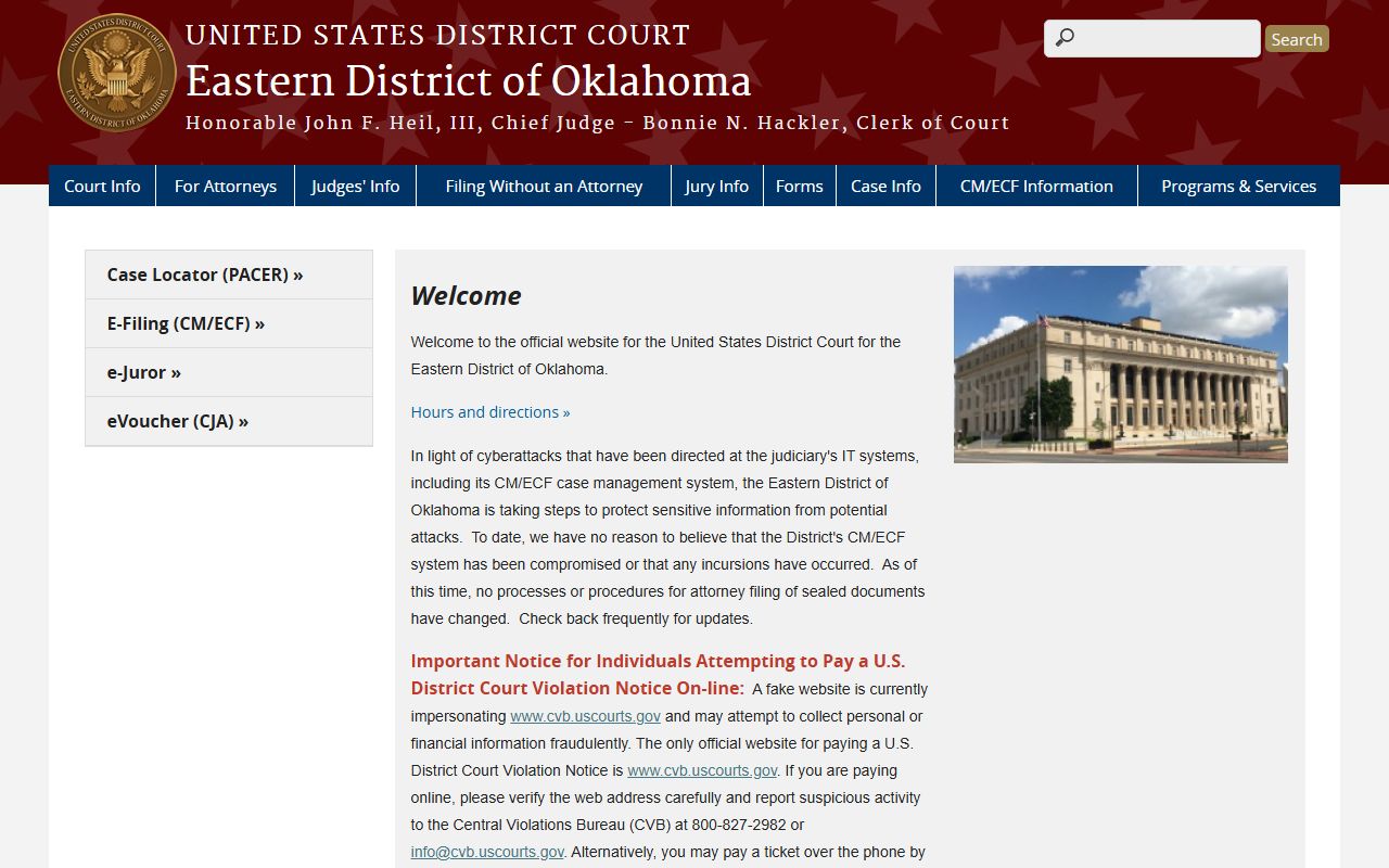 Murray County probate research and the U.S. District Court for the Eastern District of Oklahoma
